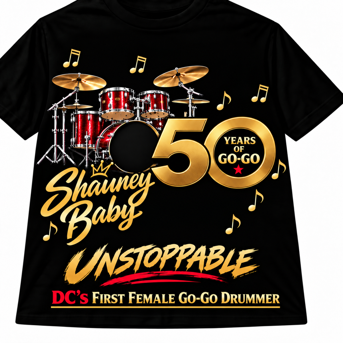 Shauney Baby 50 Years of GoGo Unstoppable T-Shirt
